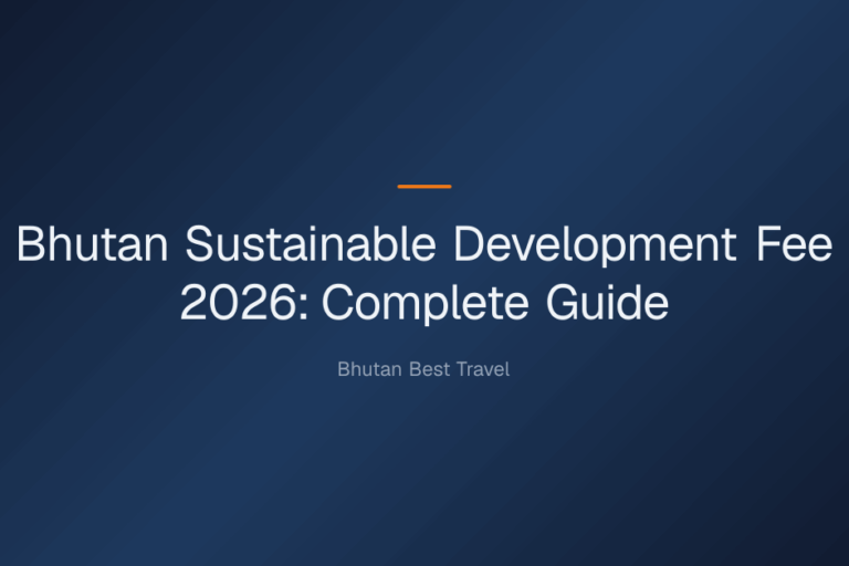 bhutan sustainable development fee 2026 — Bhutan Sustainable Development Fee 2026: Complete Guide